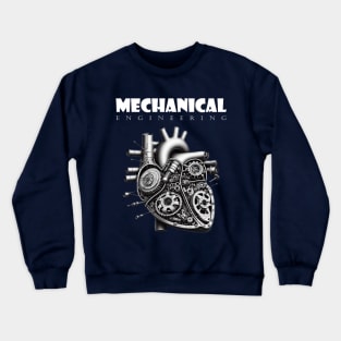 Mechanical Engineering - Heart [White Text Version] Crewneck Sweatshirt